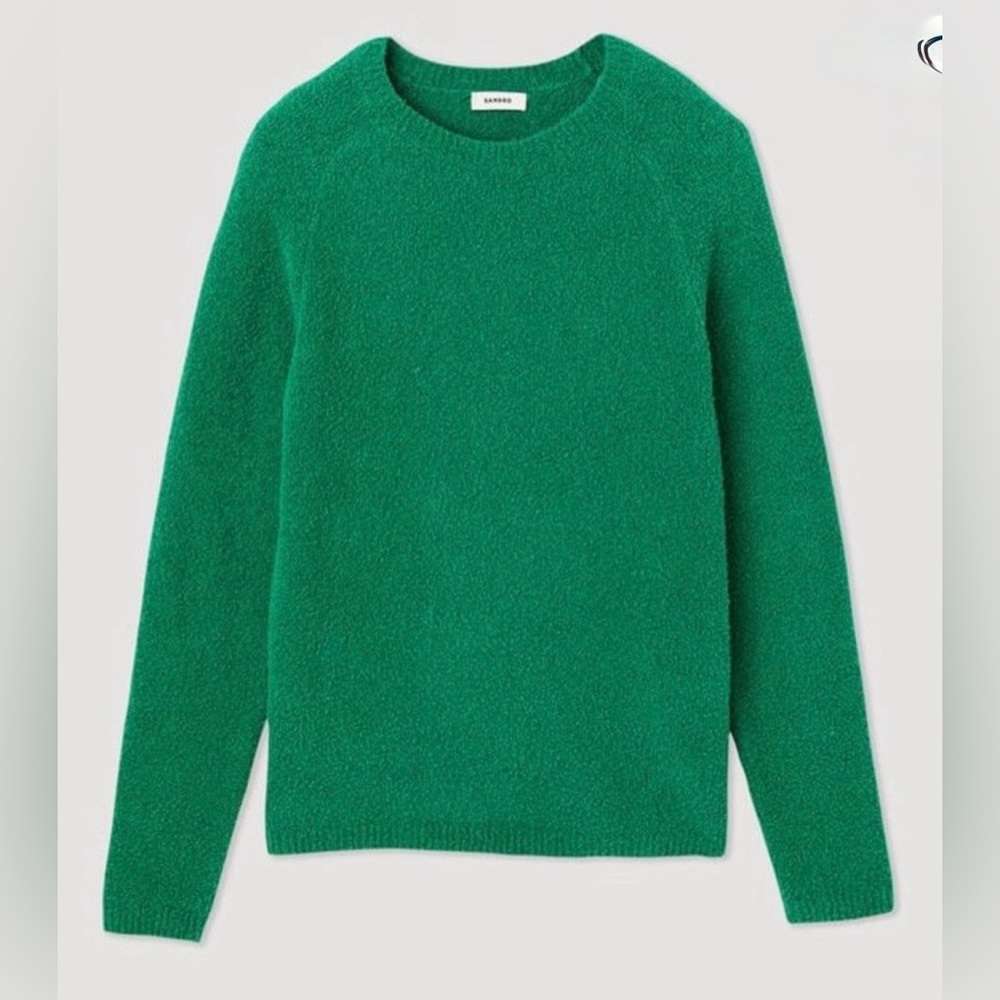 Sandro Intense Green Crewneck Sweater XXL Unisex NWT